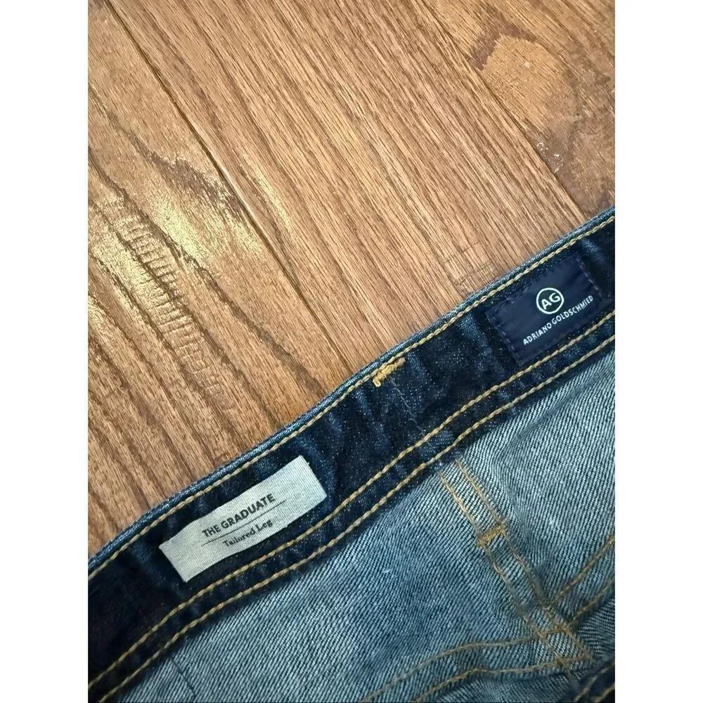 AG the Graduate tailored leg dark wash jeans size 32x32